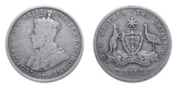 Australia, 1912 Florin, FAIR/F Key date