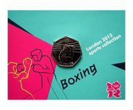 2011 London Olympic 2012 Sports Collection "BOXING" 50p Coin