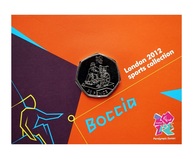 2011 London Olympic 2012 Sports Collection "BOCCIA" 50p Coin