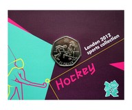 2011 London Olympic 2012 Sports Collection "HOCKEY" 50p Coin