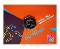 2011 London Olympic 2012 Sports Collection "GOALBALL" 50p Coin
