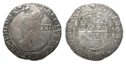 Charles I. 1625-1649 Shilling GF/VF in Parts