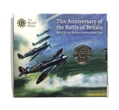 75th Anniversary of the Battle of Britain 2015 UK 50p Brilliant Uncirculated Mint Sealed Folder