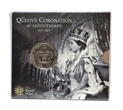 2013 Brilliant Uncirculated £5 Queen Elizabeth II Coronation 60th Anniversary, Royal Mint Sealed Coin Pack