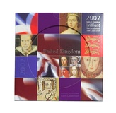 UK 2002 Royal Mint Brilliant Uncirculated BU Coin Set Presentation Folder