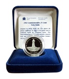 Canada 1992 Commemorative 25 Cents 'Nova Scotia' Silver Proof , boxed with certificate FDC