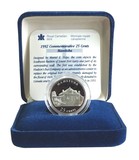 Canada 1992 Commemorative 25 Cents 'Manitoba' Silver Proof , boxed with certificate FDC