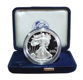 US, 2007 One Dollar Silver Proof American One Ounce Silver Eagle, Boxed with Certificate FDC