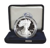 US, 2003 One Dollar Silver Proof American One Ounce Silver Eagle, Boxed with Certificate FDC