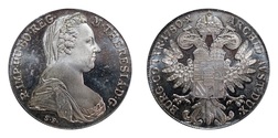 Austria, 1780 restrike Silver Thaler, 'Maria Theresa' aUNC 75496
