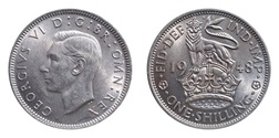 1948 Eng Shilling, EF