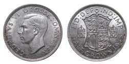 1946 Half crown, Mint lustre GVF rev ek 64431