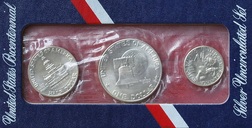 US, 1976 Bicentennial Silver (3) coin Uncirculated Set