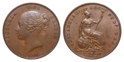 1858/3 Penny WW. Final 8 over possible 3? GEF