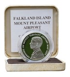 Falkland Islands, 1985 Fifty Pence Silver Proof Rev: 'Mount Pleasant Airport' Boxed with Royal Mint Certificate FDC
