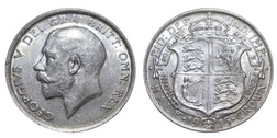 1915 George V Silver Half crown, Mint Lustre GVF 37048