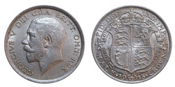 1915 George V Silver Half crown, Mint Lustre GVF 37047