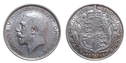 1915 Half crown, Mint lustre GF+ 39111