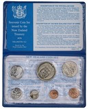New Zealand, 1979 UNC Coin Year Collection, (7) Cu-Ni  Set, normal issue Dollar down to Cent, sealed in Mint Folder