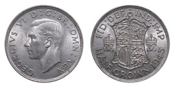 1945 Half crown, Mint lustre aEF 11585