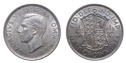 1944 Half crown, Mint luster, GVF 20180