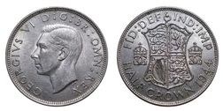 1944 Half crown, Mint luster, GVF 18943