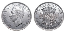 1946 Half crown, Full Mint lustre, aUNC 14196