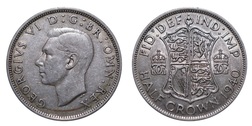 1940 George VI Silver Half crown. GF/VF 27980
