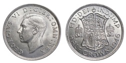 1946 Half crown Mint lustre, EF 39309