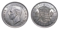 1944 Half crown, Mint luster, GVF 25553