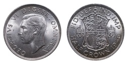 1946 Half crown Mint lustre, obverse scuffing aEF 11578