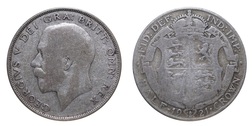 1921 George V Silver Half crown, FAIR 21486