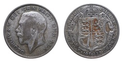 1923 Half crown, Fine 21453
