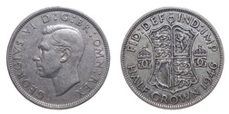 1946 Half crown, George VI  27962