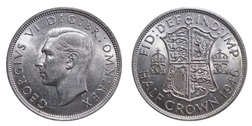 1946 Half crown Mint lustre, EF 20160