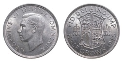 1946 Half crown Mint lustre, GVF/EF 25521