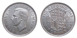 1945 Half crown, Mint lustre GVF 12485