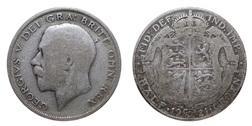 1921 George V Silver Half crown, FAIR 21481