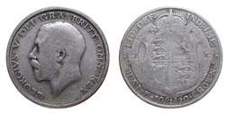 1920 George V Silver Half crown, FAIR 21509