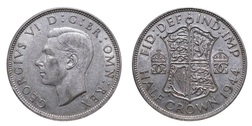 1944 Half crown Mint lustre, GVF 12487