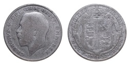 1922 George V Silver Half crown, FAIR 21468