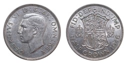 1946 Half crown Mint lustre, GVF/EF 25524