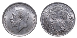1916 Half crown, Mint lustre GVF+ 38249