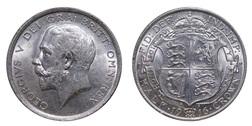 1916 Half crown, Mint lustre EF 37052