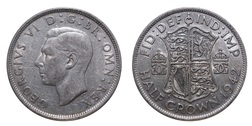 1942 George VI Silver Half crown, Mint lustre VF/GVF