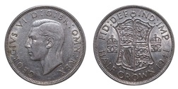 1941 Half crown, Mint lustre GVF 27977