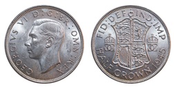 1945 George VI Silver Half crown, Mint Lustre EF 62272