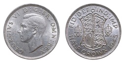 1945 Half crown, Mint Lustre aEF 25535
