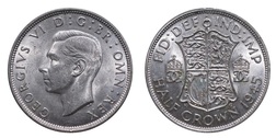 1945 George VI Silver Half crown, Mint Lustre EF 11864