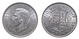 1945 George VI Silver Half crown, Mint lustre aEF 20165